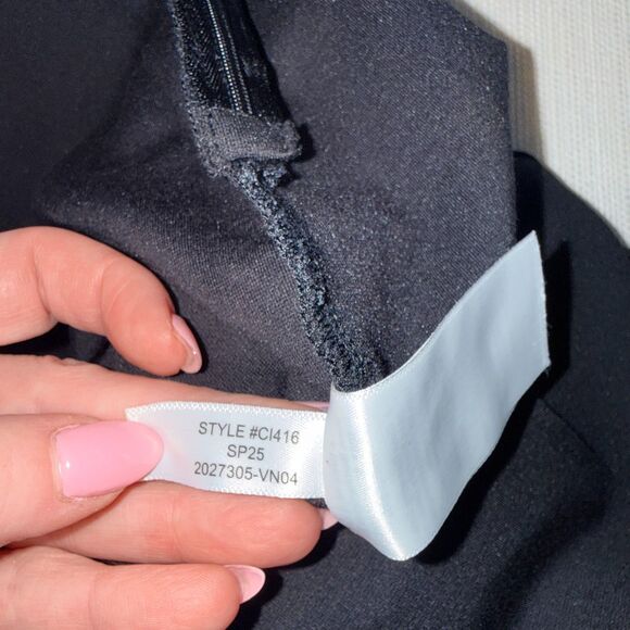 J.Crew Wide Leg Pant In Stretch Ponte - Black LP - Picture 9 of 10